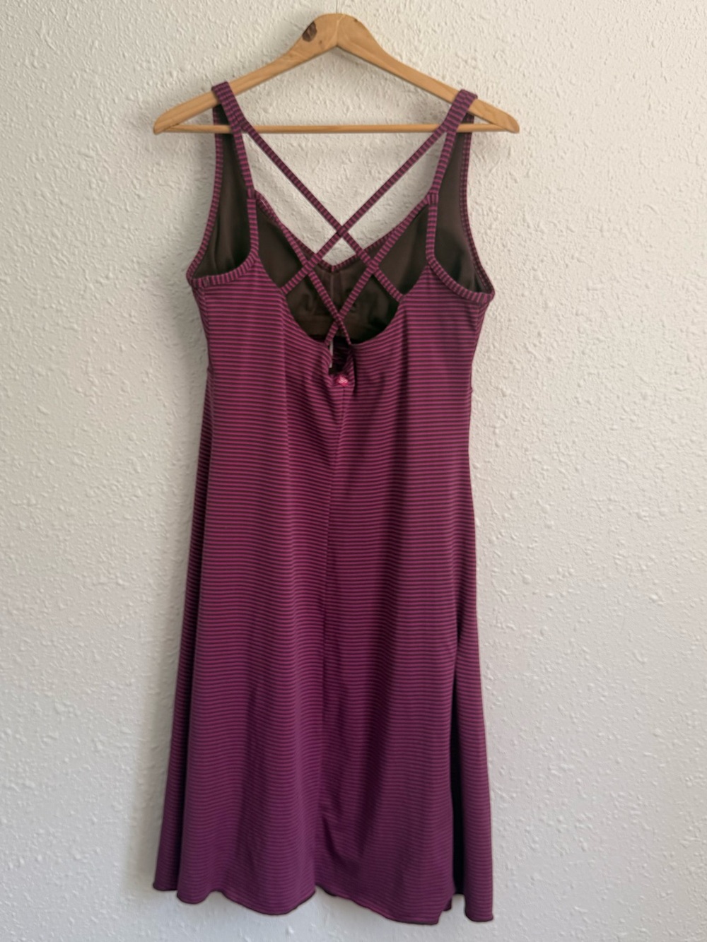 Prana purple magenta striped active sun dress xl - Picture 5 of 10